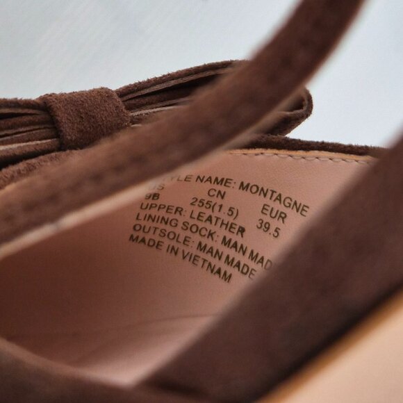 Kate Spade brown suede pointed toe low heel sandals with bow detail size 9B EUC - Picture 8 of 12